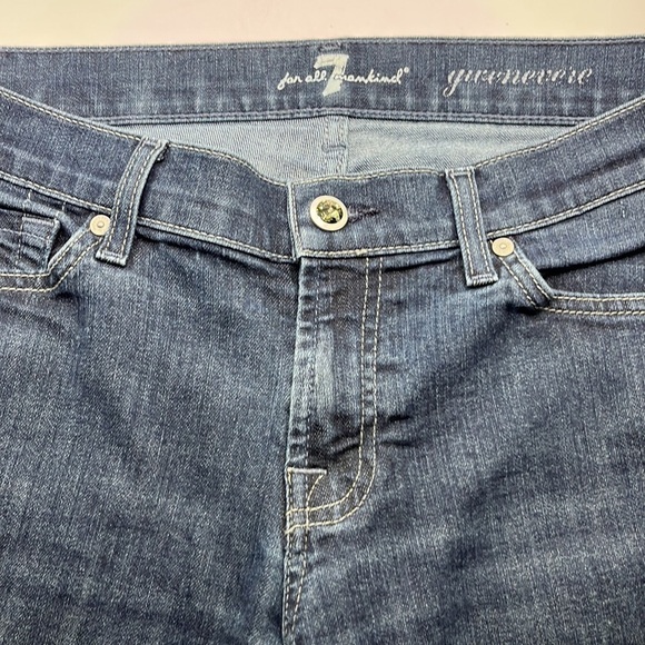 7 For All Mankind Gwenevere Mid Rise Skinny Size 26 - Picture 15 of 16